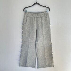 JOH APPAREL Women’s Size Medium Heather Gray Farrah Pearl Pants